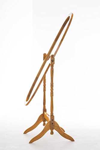 CLP Holz-Standspiegel CORA, oval, im Landhausstil, Größe 150 x 60 cm eiche - 2