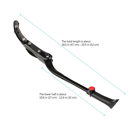 Foxnovo Seitenständer Fahrrad Ständer Hinterbauständer Universal Fahrradständer Aluminiun Gummi für MTB Mountainbike Fahrrad Cycling Aktualisierte Version - 5