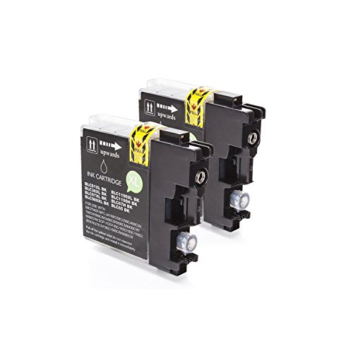 Inkadoo® XXL Tinte passend für Brother DCP-385 C ersetzt Brother LC1100BK,LC-1100 BK LC-1100 - 10x Premium Drucker-Patrone Kompatibel - Schwarz, Cyan, Magenta, Gelb - 10 x 20 ml ml