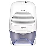 Deshumidificador 2L Capacidad, 600ml/Día 72W de Mpow con Tecnología de Semiconductores, Eficiencia de Energética y Super Seguridad. Auto-Apagado con Luz para Espacio 15-25 Metros Cuadrados