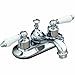 Produktbild Aqualife Two Handle Bathroom Faucet with Pop-up Drain- Chrome Finish with interchangeable white or oak handles by Unknown