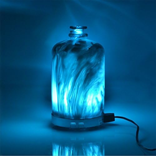 XF Lighting Resin Ink Painting Pattern Essential Oils Diffuser 7 Color-Changing Light Aroma Diffuser Cool Mist Humidifier