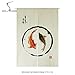 Produktbild Two Carps Greeting Words Nian Nian You Yu Home Restaurant Door Curtain Noren Doorway Room Divider, 31.5" x 35.4"