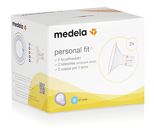 Medela 008.0327 PersonalFit Brusthaube, 2 Stück, Größe S, 21 mm - 2