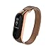 Produktbild Javpoo Ersatz-Bands für Xiaomi Mi Band 3, Mailänder Magnetschleife Edelstahl Band Gurt Zubehör Uhrenarmbänder für Xiaomi Mi Band 3 Smart-Armband