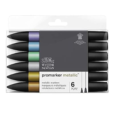Winsor & Newton marqueur, Metallic, Set de 6