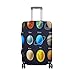 Produktbild COOSUN Cosmos Sterne Planeten Galaxy Icons Set-Druck-Reise-Gepäck Schutzabdeckungen Waschbar Spandex Gepäck Koffer Cover - Passend für 18-32 Zoll L 26-28 in Mehrfarben