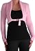 Chiara Cardigan Scoop Neck Buckle Knit Stretch Cardi One Size Baby Pink