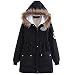 Produktbild Winterjacke, Damen Große Größe Mantel Frau Winter Lange Mit Kapuze Jacke Slim Fit Lange Ärmel Jacken Mode Kapuzenpullover Einfarbig Reißverschluss Beiläufig Outwear LANSKIRT