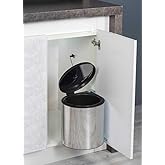 Starax S-2251 Paslanmaz &Ccedil;&ouml;p Kovası Krom Dolap İ&ccedil;i 10 Litre