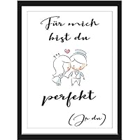 Minimalistischer Kunstdruck mit Spruch und Motiv