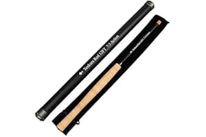 Angler Dream 12/13FT Tenkara Rod Kit 30T Carbon Fiber Telescopic Fly Fishing Rod Combo with Furled Line Flies