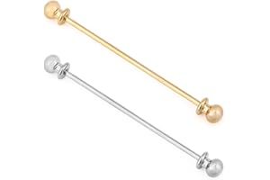 Wynameleri Multi-Pcs Tieclips Set for Men Tie Bar Clip Set for Regular Ties Necktie Wedding Business Clips with Box, Father's Day pre-sent, Silver Tie Bar & Gold Tie Clip for Men