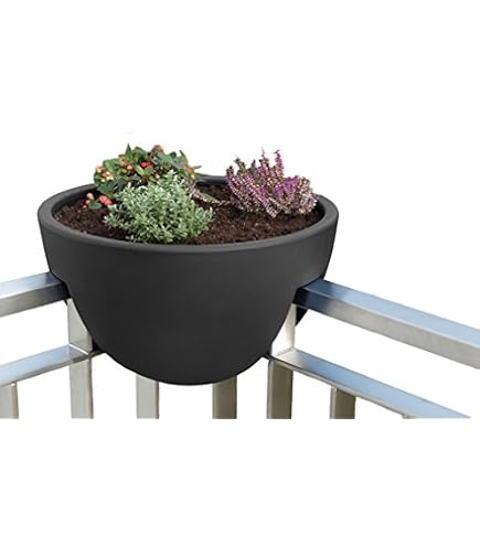 blumenkasten stein groß JARDI 50 Anthrazit – Balkonkasten 50x17x17 cm 8 kg Naturschiefer Schwa –  CLIMAQUA main image 1