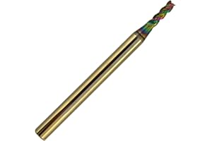 RENNIE TOOL COMPANY Rennie Tools - 2mm x 6mm Flute Solid Carbide Variable Helix DLC Coated Spiral 3 Flute Endmill For Aluminum Copper Brass Non-ferrous Metals And Plastics / 38-42 Degree Variable Helix End Mill