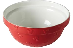 Prestige Disney Bake with Mickey Mouse Bol à mélanger en céramique Rouge 23 cm x 12 cm