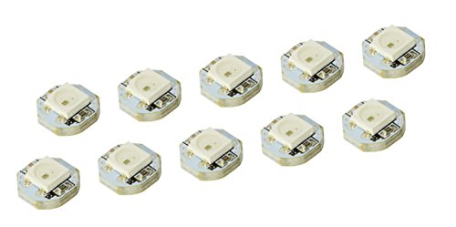 10pcs 1bit Mini WS2812B WS2811 IC 10 mm * 3 mm DC5 V SMD 5050 RGB LED Light Sample para Arduino Raspberry Pi FPV drones