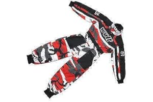 WULF STRATOS GLOVES Wulf WULFSPORT Kids CAMO Race Suit Overalls Motocross LT PW GO-Karting Child New (RED, Junior L (9-10 YRS))