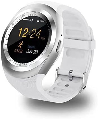 FATMOON Y1 Wireless Smart Watch Phone Unlocked Watch Cell Phone for Android iPhone,Samsung Galaxy Note series,Nexcus,HTC and etc-Y1 Silver
