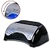 UV LED Nail Dryer by Elite99, Professional 48W UK PLUG Attached Lamp Tube Auto Sensor Pull-down Cover Acrylic Plate USB Light Manicure Pedicure Machine Salon Tool with 30s,60s Timer Settings,Suitable for hands and feet (Black)