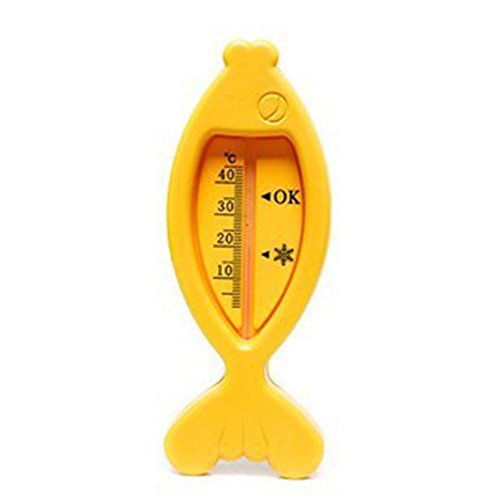 Fish Baby Bath Thermometer Floating Baby Bath Thermometer (Yellow)