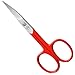 K-Pro - Nail Scissors for Fingernails - Professional for Men and Women - Curved (Red)