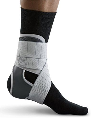 Push Braces med Aequi Flex Ankle Brace Provide Support, Right, Grey/White Size 1