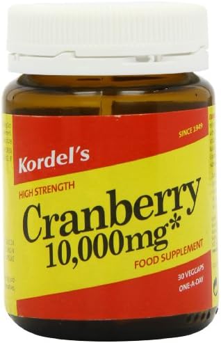 Kordel Nutrition Cranberry Vegcapsules 10000mg Pack of 30