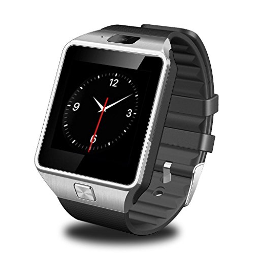 GSTEK Smartwatch Bluetooth Touch Screen Supporto SIM & TF Orologio Intelligente con Macchina Fotografica Pedometro per Android Smartphone