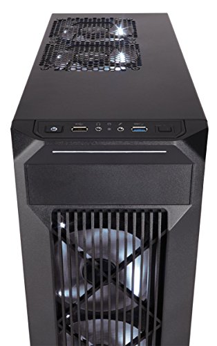 Corsair Carbide Series Spec-M2 - Caja de Ordenador Gaming mATX/Mini-ITX con Ventana (Ventilador Frontal con luz LED), Negro (CC-9011087-WW) - Corsair