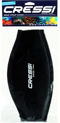 Cressi Bande de néoprène pour masque de Plongée/Natation - Noir
