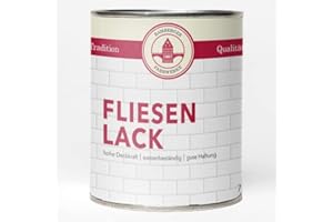 Bamberger Farbwerke Fliesenlack Fliesenfarbe matt (Wand- & Bodenfliesen) (Tiefschwarz matt, 750ml)