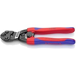 KNIPEX 71 32 200 CoBolt® Coupe-boulons compact noire atramentisée avec gaines bi-matière minces 200 mm