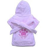 Doggy Dolly DRF018 Bademantel für Hunde, rosa, Größe : XXL