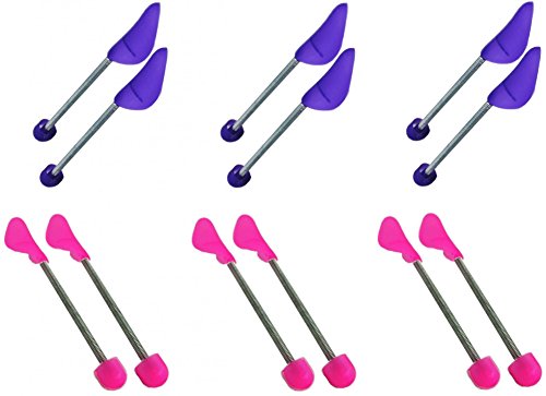 Schuhspanner Schuhdehner Kunststoff mit Metallfeder Damen oder Herren Schuhe 6 Paar Set, Farbe:Mehrfarbig sortiert