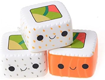 JianFeng Squishy Cute Sushi Shape Phone Straps Stress Relief Slow Rising Squeeze Toys - Random Color