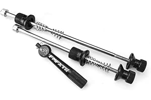 DYSTOPIAWORLD Anti theft Quick Release Lever for Road Bikes, Secure & Convenient Spindle Set (Black)