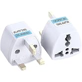 Kuzey's Store T&uuml;rk Fiş/Prizini İngiliz Prize &Ccedil;evirici Adapt&ouml;r, 250V Type-G UK Priz D&ouml;n&uuml;şt&uuml;r&uuml;c&uuml;, Hac Umre ve Seyahat İ&ccedil;in &Ccedil;evi
