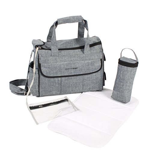 Preisvergleich Produktbild CHIC 4 BABY 405 34 Wickeltasche Luxury, grau