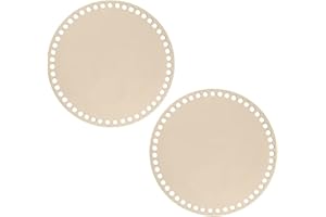 Vasemele Korbboden zum Häkeln 2 Stück Peddigrohr Boden Naturholzkorbboden Kreis Blank Häkelkorb Holz Basis Selfmade Korbboden Rund Formen Naturholzkorbboden Kreis Blank Crochet Basket Holzbasis 20CM