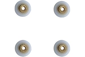 HEGAPRO Laufrolle Lagerrolle Rolle Duschtür Tür Rollen Führungsrolle Kugellager Rad 17mm 4 Stück
