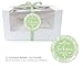 Produktbild 12 CUPCAKE PATISSERIE BIO BOXEN + 24 AUFKLEBER: 12 Geschenk-Boxen mit Sichtfenster (Muffin Box/ Gift Box / Schachtel / Aufbewahrungsbox) und 24 Aufkleber "SCHÖN, DASS DU DA BIST" GRÜN mit Ornamente im "Packpapier-Look" • Optimal für selbstgemachtes Weihnachtsgebäck, Schokolade, Hochzeitsmandeln Weihnachtsgeschenke, Gastgeschenk zur Hochzeit und für viele weitere Anlässe: Taufe, Geburtstag, Muttertag, Ostern • Flach liegend geliefert, faltbar • Format: Länge 13cm x Breite 11cm x Höhe 8cm