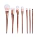 Ularma 7Pcs Set Professional Brush High Brushes set Make Up Blush Brushes Makeup Brush (Rose Gold)