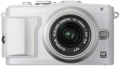 Olympus Pen E-PL6 Compact System Camera - White (16.1 MP, M.ZUIKO Digital 14-42 mm II R Lens Kit) 3-Inch Tilt Touch Panel LCD