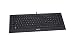 Produktbild CHERRY Strait Black Corded Keyboard (DE) USB ultraflach Black