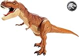 El Tyrannosaurus Rex Supercolosal puede engullir hasta 20 minifiguras de acción enteras de dinosaurios (se venden por separado).  