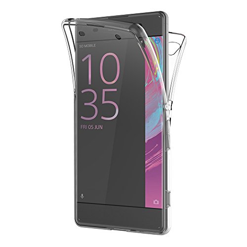 Funda Sony Xperia XA  AICEK Transparente Silicona 360  Full Body Fundas para Sony Xperia XA Carcasa Silicona Funda Case  5 0  