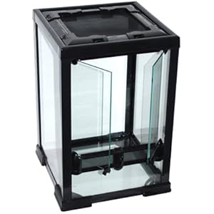 Glas-Terrarium 30x30x45 cm für Reptilien und Amphibien