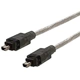 HIGH GRADE - FireWire/ILINK/DV/IEEE 1394 Cable - Works with Mac & PC - Fully Moulded End Connector - AAA Products® (4 pin - 4