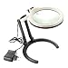 Produktbild Lupe Vergrößerung 1.8X 5X Faltlupe 12 Beleuchtung LED Lampe 130mm 25mm Acryl Dual-Lens Externe Power-Batterie Dual Zweck Lupe, white